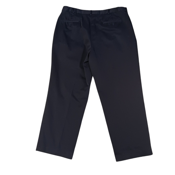 LANDS END MEN'S SIZE 37×28 BLUE PLEATED DRESS PANTS. - Picture 5 of 6